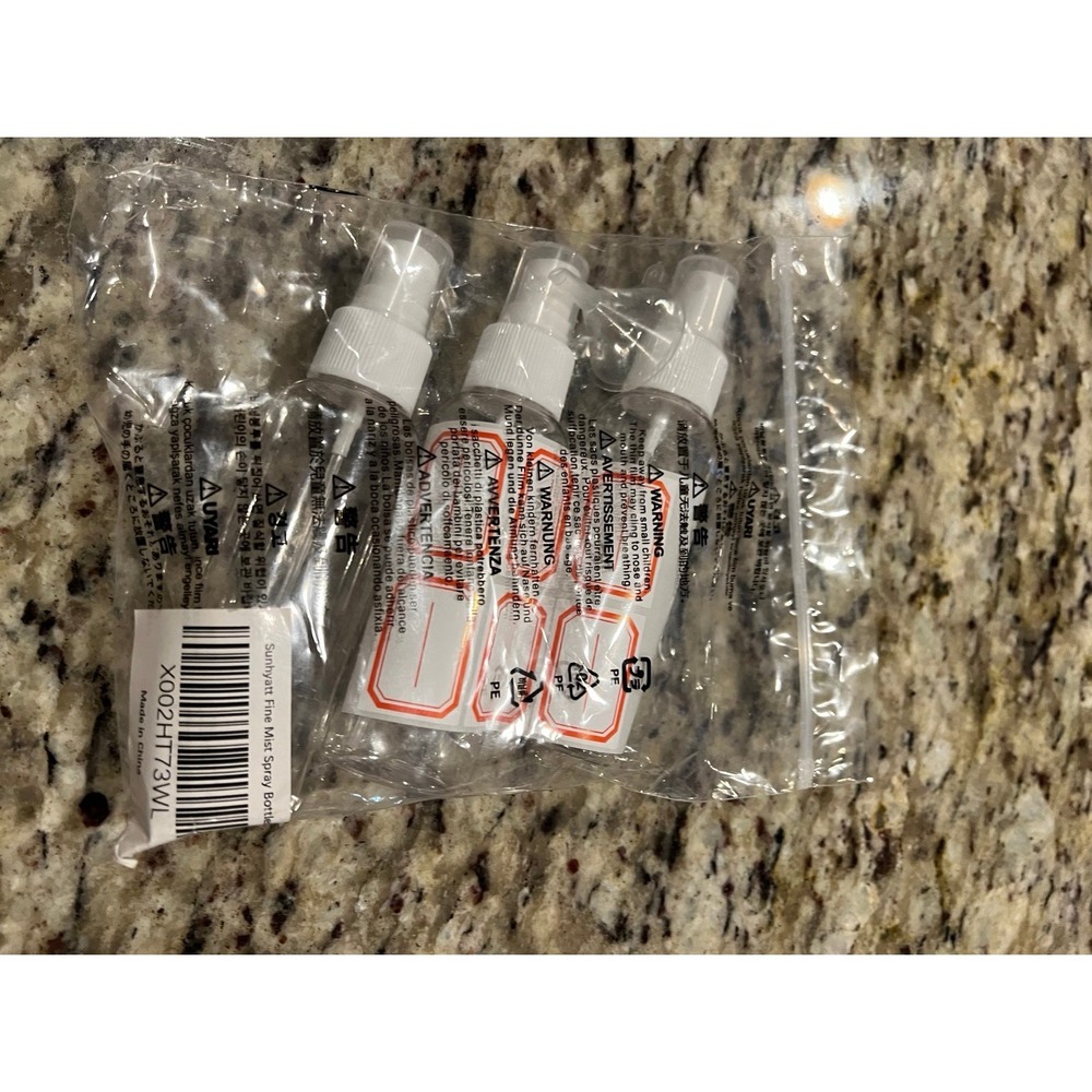 New Zoizocp Spray Bottles, 2oz/50ml Clear Empty Fine Mist Plastic Mini Travel Bo